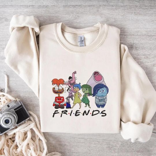 Funny Friends Inside Out Embroidery Sweatshirt, Today I Feel Inside Out Embroidered T-shirt, Emotions Inside Out Shirt, Core Memory Day