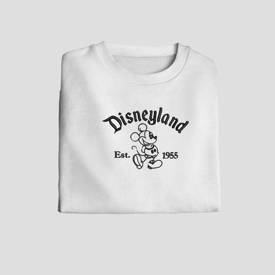 Discover Disland Embroidered Sweatshirt | Embroidered Crewneck | Sweatshirt | Gift for Women | Embroidered Hoodie