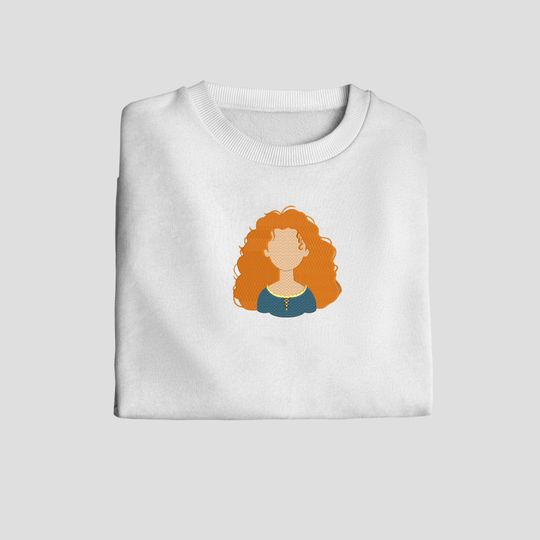 Discover Princess Merida Embroidered Sweatshirt | Embroidered Crewneck | Sweatshirt | Gift for Women | Embroidered Hoodie