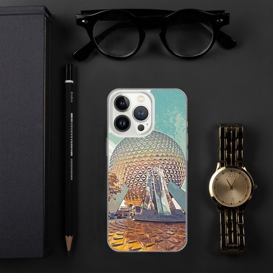Discover Spaceship Earth Retro iPhone Case, Disney Phone Case, Disney iPhone, Walt Disney World Phone Case, Epcot, Walt Disney World, Epcot iPhone