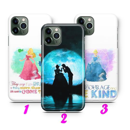 Discover Cinde 1 iPhone 11 12 13 14 15 16 Pro / Max / Mini / Plus Case Cover inspired by Disney Princess Midnight Pumpkin Mice Beautiful Dress