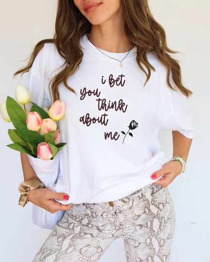 Discover Taylor T-shirt ,Eras T-shirt ,Gifts for her ,Taylor Tee ,Concert Tee ,Swift Taylor Shirt ,Fun T-shirt ,I bet you think about me