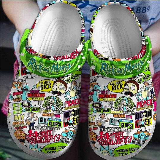 Chaostic & Funny Sandals Rick And Rickandmorty Clogs For Kids And Adults