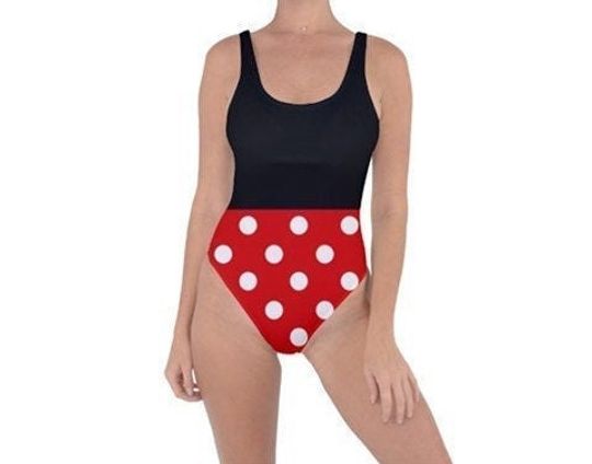 Minnie mouse swimsuit - Disney Cruise - Woman Dress - Minnie Mouse - Disney Costume - Minnie Mouse Costume - Minnie mouse swimsuit