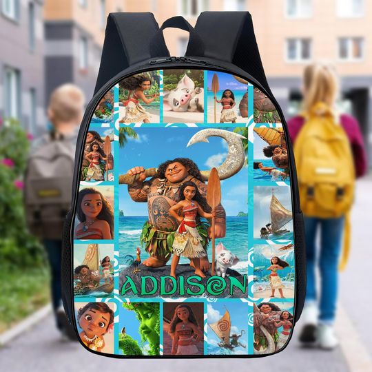 Personalized Native Princess Backpack, Custom Name Animated Warrior Backpack, Magic Kingdom, Custom Princess Backpack, School Gift For Kids