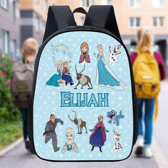 Personalized Princess Movie School Backpack, Character Backpack, Magic World Backpack, Cartoon Back To School Gift