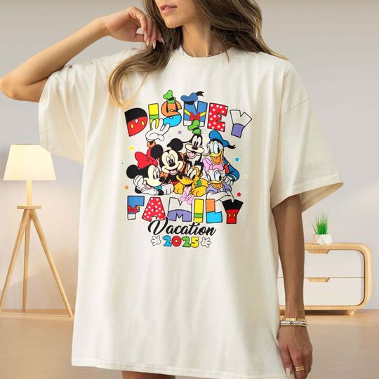 Discover Disney Family Trip 2025 T-shirt, Disney Family T-shirt 2025, Disneyland Trip T-shirt, Disney Family Vacation 2025 T-shirt Disney Trip Shirt