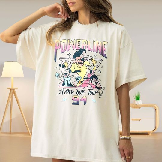 Discover Retro 90s Goofy Movie Shirt, Max Goofy Roxanne Powerline Shirt, Disney World Tour Shirt, Goofy Movie Shirt, Disney Group Tee