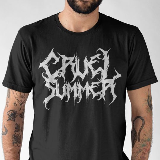 Discover Cruel Summer taylor version T Shirt, Heavy Metal Swemo Tshirt, Death Metal Black T-shirt, Funny Parody Band Tee, Unisex 100% Cotton Top