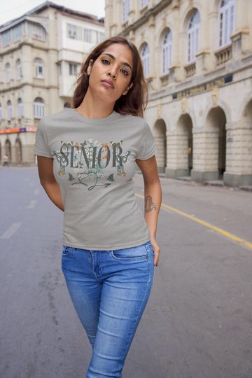 Senior Girl Tshirt, High School Shirt, College T shirt, Teen Girl Gift, Graphic T shirt, Soft Triblend, Fitted Tee, Slim Fit T-Shirt
