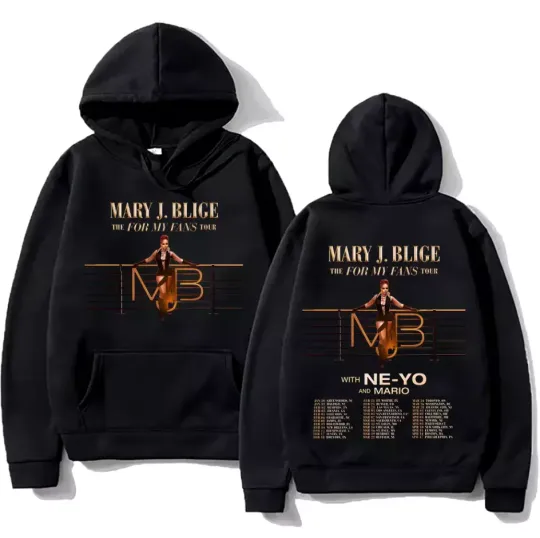 Discover 2 sided hoodie, Mary J. Blige The for My Fans Tour 2025 Hoodie