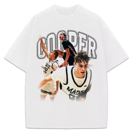 Cooper Flagg Vintage Style Basketball 90's Graphic Design T-Shirt