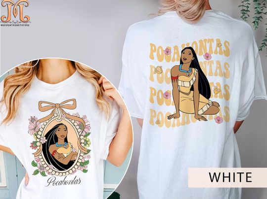Retro Disney Pocahontas Shirt, Disney Princess Shirt, Disney Girl Trip Shirt, Disney Group Shirt, Disney Trip 2025 Shirt