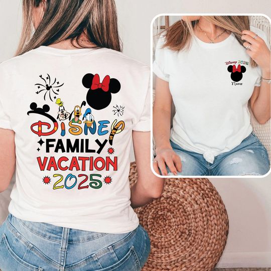 Discover Custom Disney Family Trip 2025 Shirt, Making Disney Memories Tshirt, Disney Family Vacation Tee, Mickey Mouse 2025