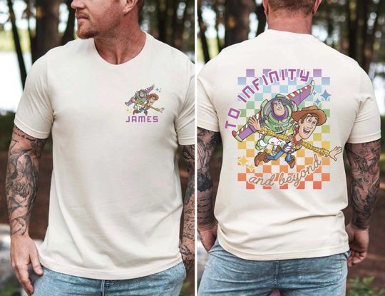 Pixar Toy Story To Infinity and Beyond T-shirt, Toy Story Custom Shirt, Buzz Lightyear Shirt, Sheriff Woody Shirt, Disney Best Friends Shirt