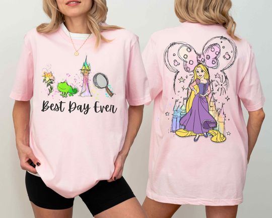 Best Day Ever Disney Rapunzel Tangled Shirt, Rapunzel Shirt, Disney Princess Rapunzel Shirt, Disney Best Day Ever Shirt ,Disney Castle Shirt