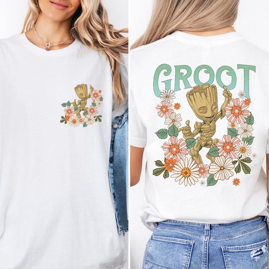 Groot Flower Garden Shirt, Disney Baby Groot Shirt, Disney Family Vacation Shirt, Guardians of the Galaxy Shirt, I Am Groot Sweatshirt