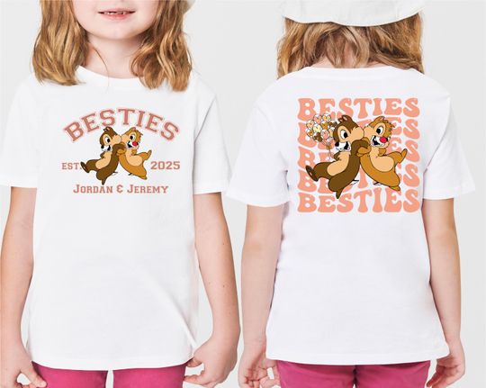 Besties Chip n' Dale Shirt, Disney Double Trouble Shirt, Chip and Dale Shirt, Disney Epcot Shirt, Disney Trip Shirt, Disneyland Shirt