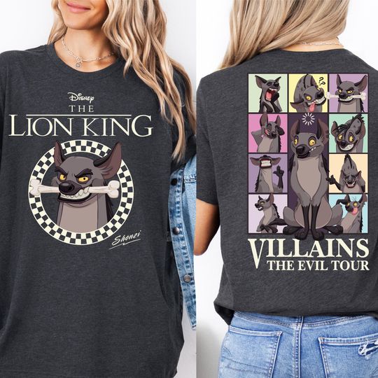 Discover Disney Shenzi Villains The Evil Tour Shirt, Villains Characters Shirt, Evil Friends Matching Shirt, Animal Kingdom Shirt, Disney Trip Tee