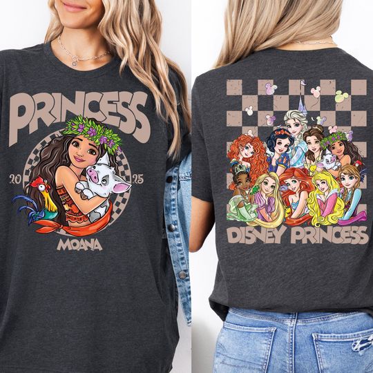 Disney Princess Moana Shirt, Disney Girls Trip 2025 Shirt, Disney Vacation Tee, Moana Birthday Tee, Magic Kingdom Shirt, Moana And Pua Shirt