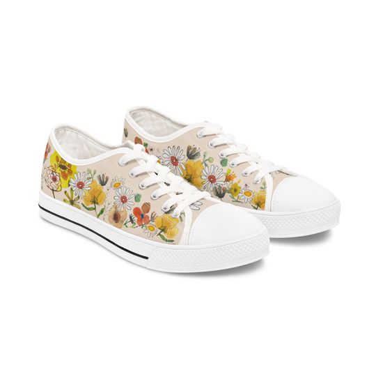 Discover Floral Low-Top Sneakers, Fall Floral Sneakers, Fall Low-Tops,