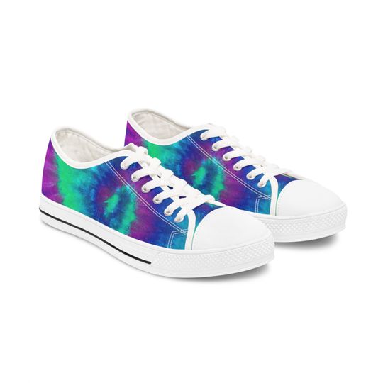 Discover Cosmic Tie-Dye Women's Low Top Sneakers