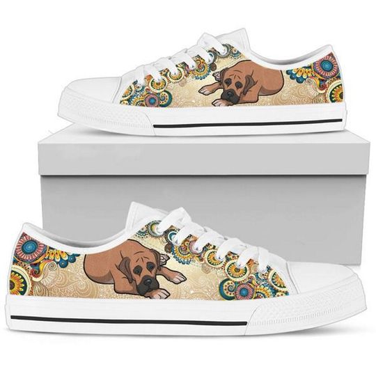 Discover Giant Mastiff, Boerboel, Dog Lover, Bull Mastiff, Women's Low Top Shoe "Converse Style" Dog Lover Sneakers. Womens Sneakers