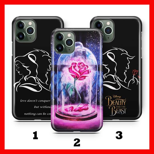 BEAUTY AnD ThE BeAST 2 Phone Case Cover For Apple iPHONE 11 12 13 14 15 16 Plus PRO MiNI MAX Disney Cartoon Princess Bella Belle Chip Gaston