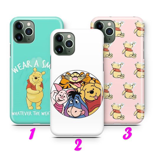 WiNNIE The POOH 2 iPhone 11 12 13 14 15 16 Pro / Max / Mini / Plus Case Cover inspired by Disney Christopher Robin Piglet Tigger Eeyor Roo