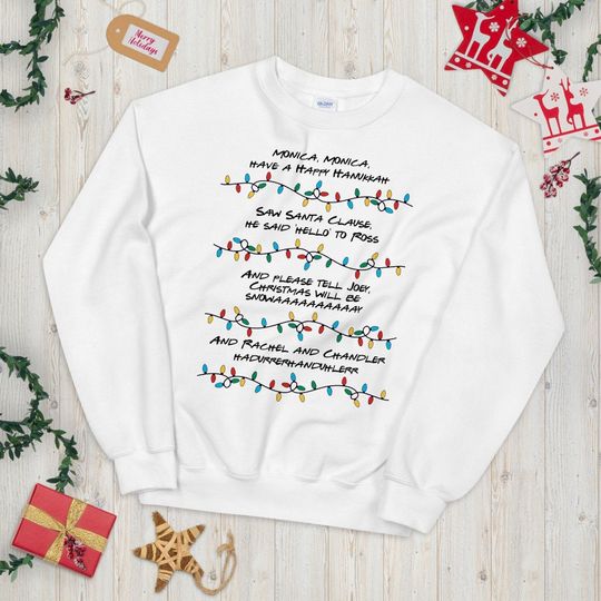 Friends Tv Show Christmas Sweater / Phoebe Christmas Song / Friends Christmas Gift / Friends Merch / Friends Fan / Friends TV Show Shirt