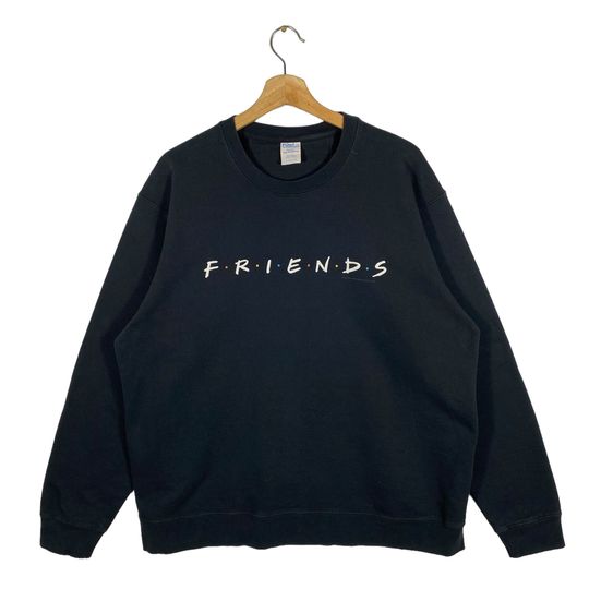 Discover Vintage F.R.I.E.N.D.S Sweatshirt  L Size Black Colour