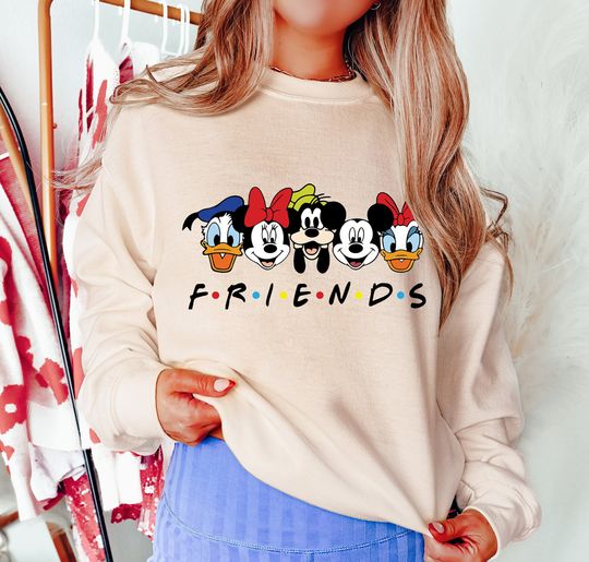 Discover Mickey And Friends Shirt, Disney Friends T-Shirt, Disney Squad Sweatshirt, Disney Family Shirts, Friends Themed Tees, Disneyworld Gifts