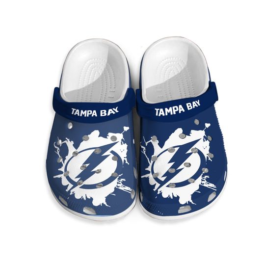 Tampa Bay Lightning Clogs, Toe Sandal Soft Lightweight Footwear Men Women