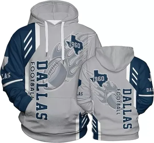 Discover Dallas Team Football 3D Pull Over Hoodie, Men and Women Hoodie
