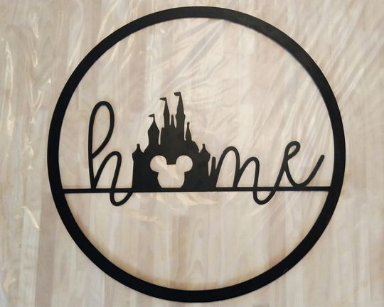 Disney Home Castle Mickey Metal Sign for wall decor and wall hangings
