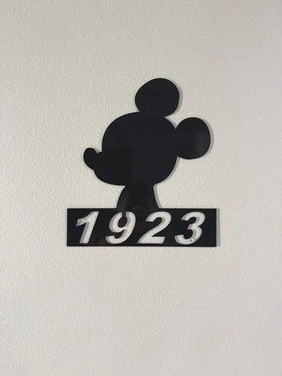 Custom Mouse shaped metal address sign | Mickey Mouse address sign | weather proof Disney address sign