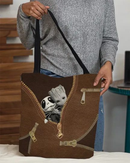 Jack Skellington Tote Bag, Jack Skellington Nightmares Handbag Gift