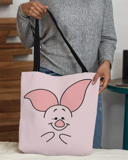 Discover Lovely Piglet Tote Bag, Piglet Pooh Friends Handbag, Piglet Lovers Gift
