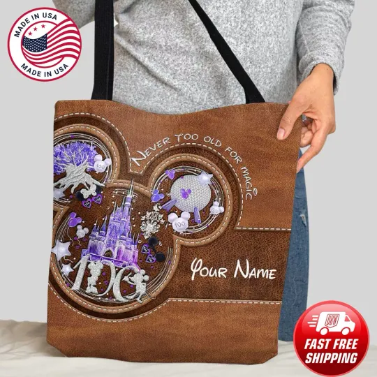 Personalized Mickey Mouse Tote Bag, Mickey Handbag, Mickey Lovers Gift Bag