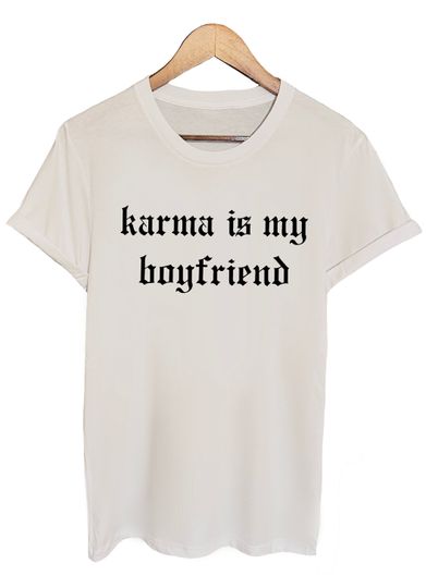 Discover Karma is my Boyfriend Rep Style Tshirt Taylor S Glitter Lyric - Premium 100% soft Cotton. Merchandise gift men women