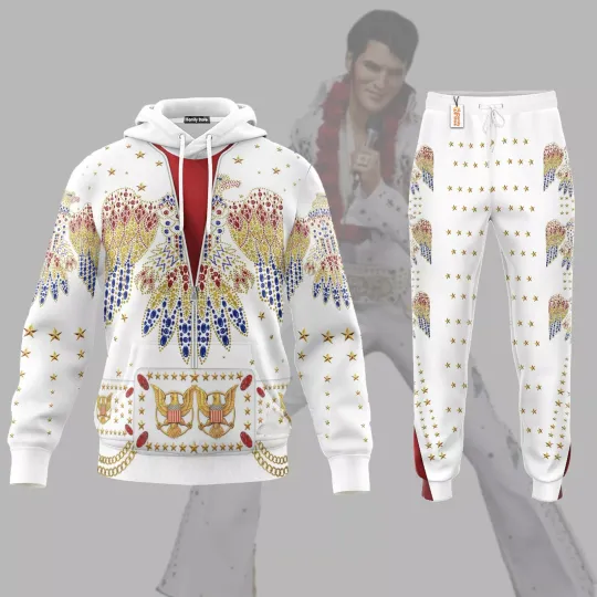 Discover Elvis Aloha Costume Hoodie Sweatpants
