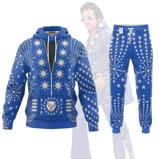 Elvis Presley Owl Cosplay Costume - Hoodie Set