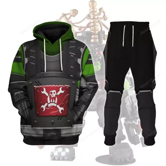 Discover Warhammer Ork Big Mek Mega Action - Costume Cosplay Hoodie Sweatpants