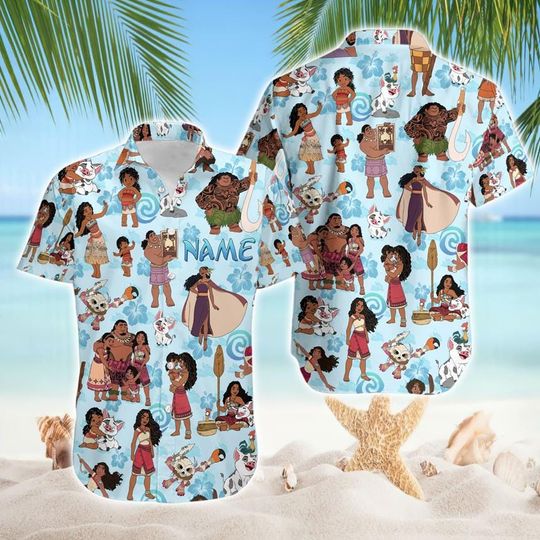 Discover Disneyland Moana Hawaiian Shirt, Manoa Summer Shirt, Princess Hawaiian Shirt, Disneyland Moana Shirt, Manoa Beach Shirt, Disneyland Vacation