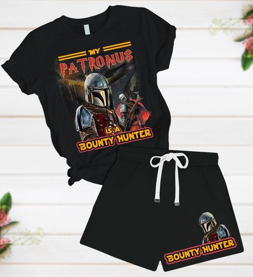 Disney Star Wars T-Shirt Short Set, The Mandalorian Pajamas, Galaxy's Edge Summer Short, Disney Movie Family Pajamas Set