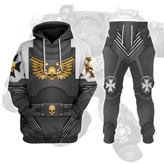 Discover Terminator Armor Black Templars - Costume Cosplay Hoodie Sweatpants
