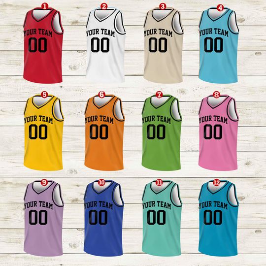 Custom Basketball Jersey Team Name & Number, Personalized Youth Kid Basketball Jersey, Game Day Outfit, Kids Birthday Jersey, Toddler Jersey