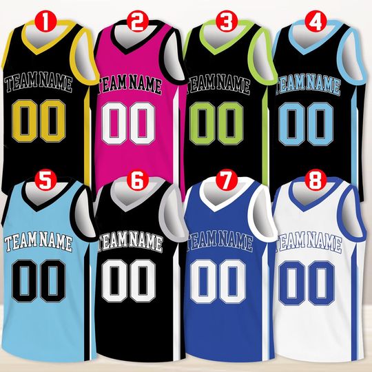 Custom Basketball Jersey Team Name & Number, Basketball Jersey Team, Game Day Outfit, Basketball Jersey for Basketball Fan Lovers Players