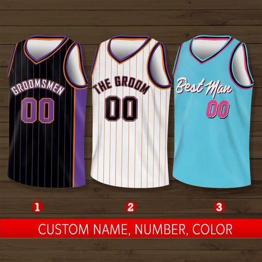 Discover Custom Groom & Groomsmen Basketball Jersey, Personalized Best Man Jersey, Basketball Jersey For Engagement Wedding Bachelor Party Jersey