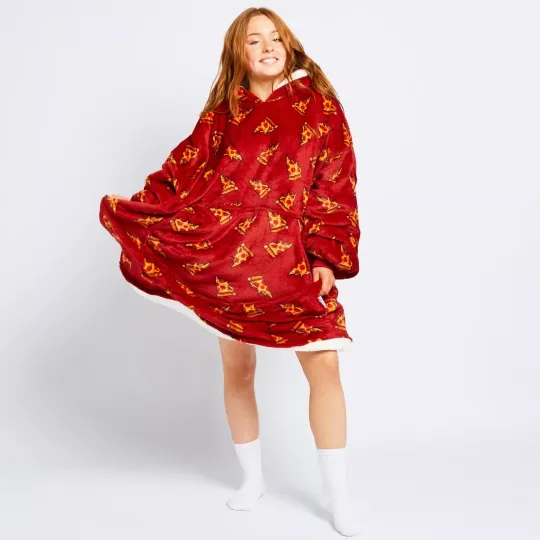 Discover Pizza Fan Lover Oversized Blanket Hoodie